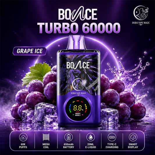 Bounce Turbo 60000 Puffs Disposable Vape – Dubai, UAE