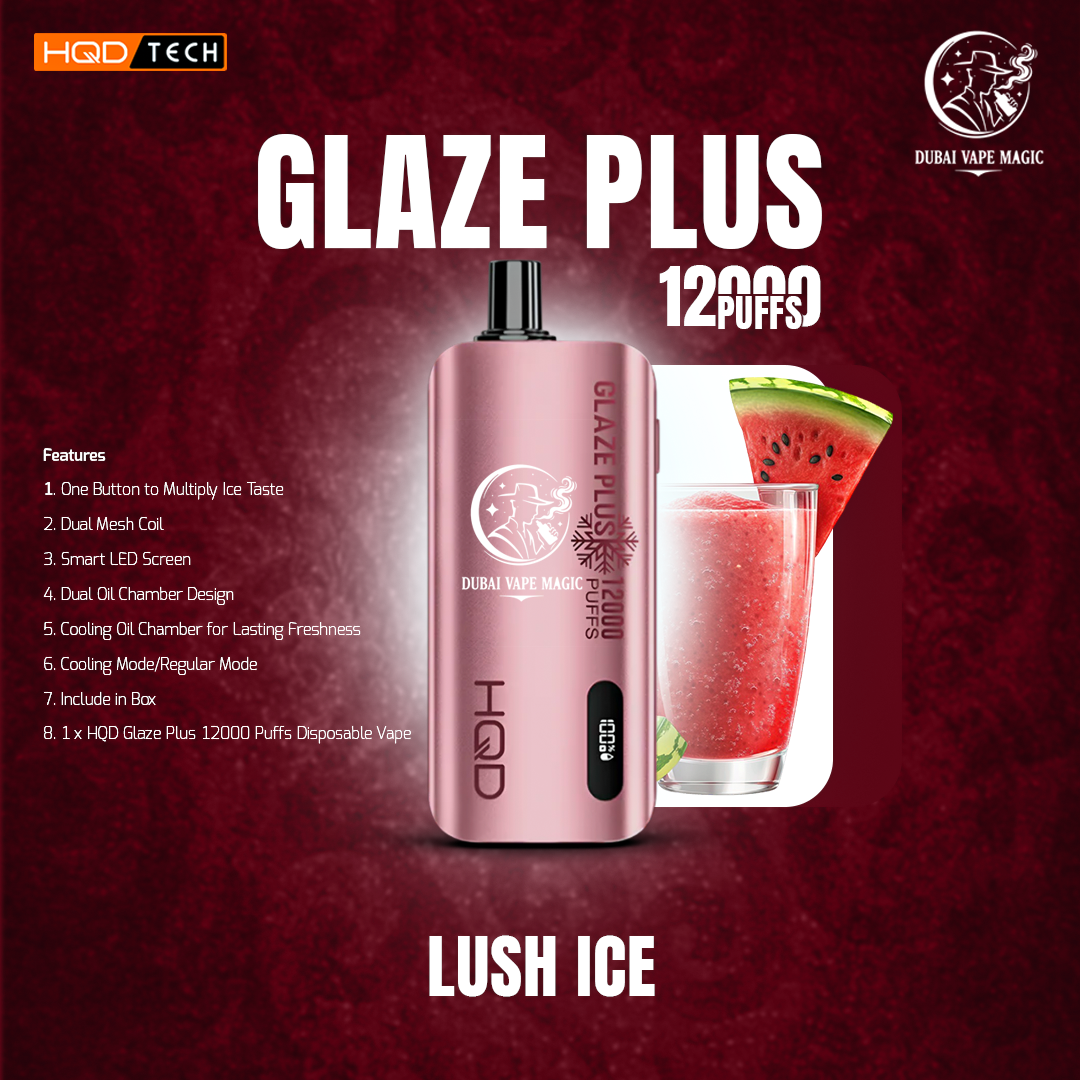 HQD Glaze 12000 Puffs Disposable | Dubai Vape Magic