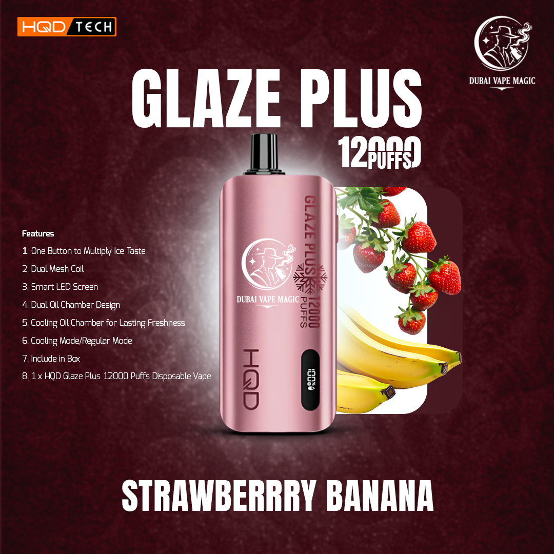 HQD Glaze 12000 Puffs Disposable | Dubai Vape Magic