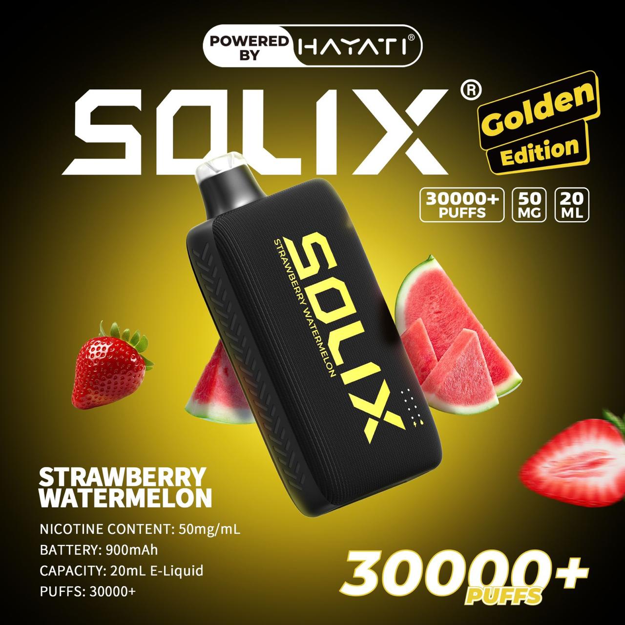 Hayati Solix 30000 Puffs Golden Edition Vape | DubaiVapeMagic