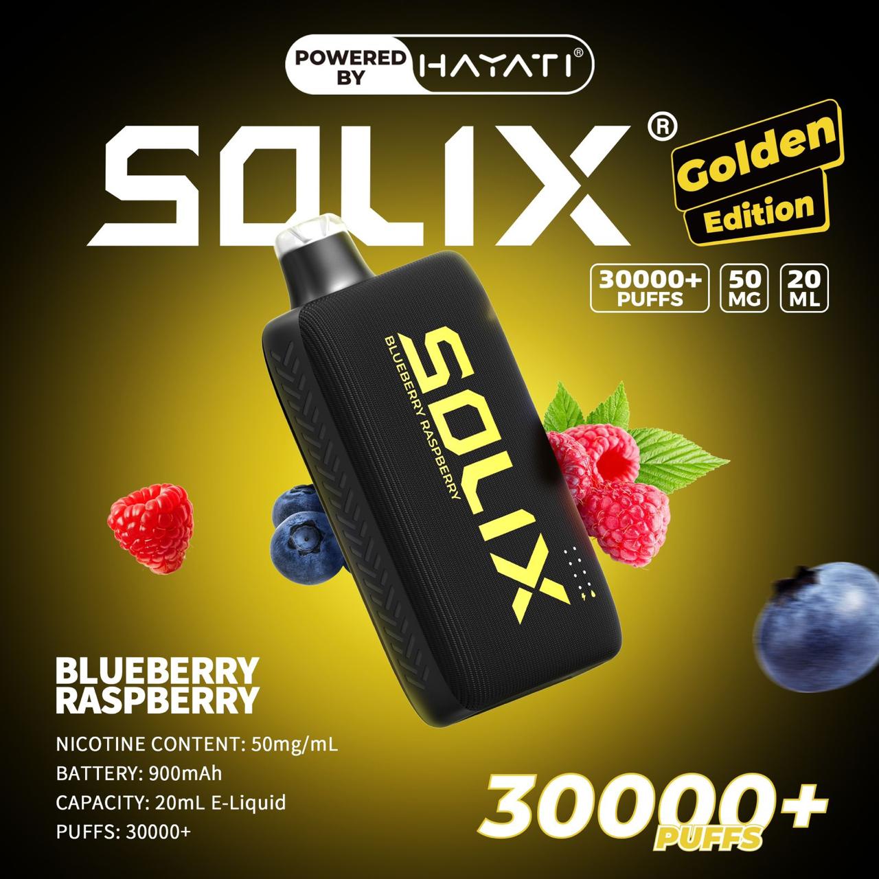 Hayati Solix 30000 Puffs Golden Edition Vape | DubaiVapeMagic