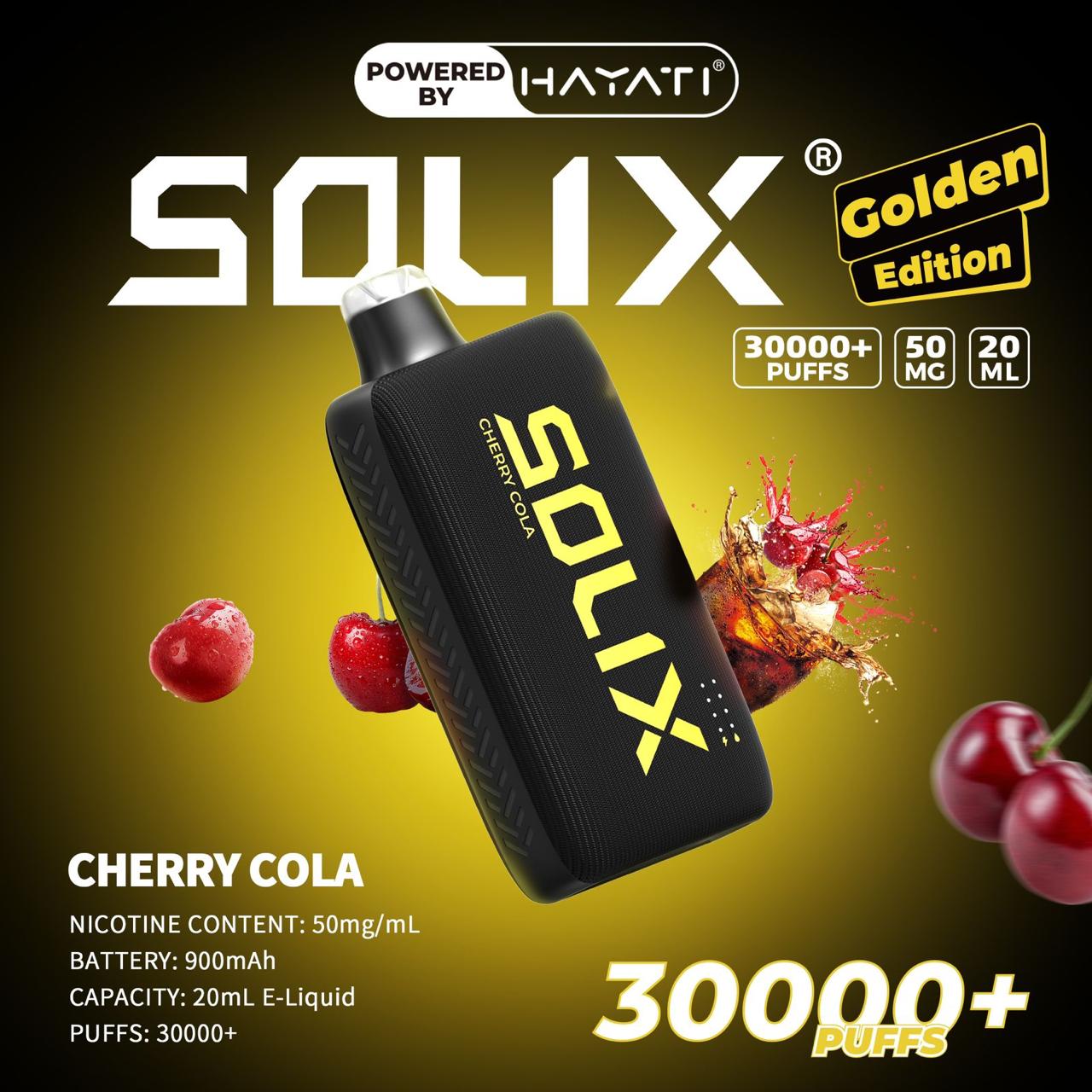 Hayati Solix 30000 Puffs Golden Edition Vape | DubaiVapeMagic
