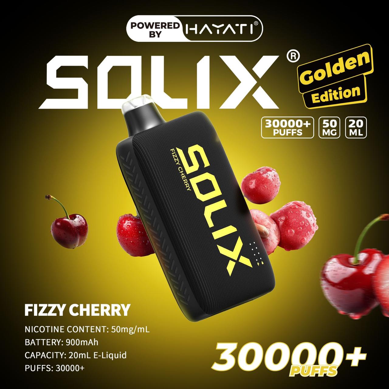 Hayati Solix 30000 Puffs Golden Edition Vape | DubaiVapeMagic