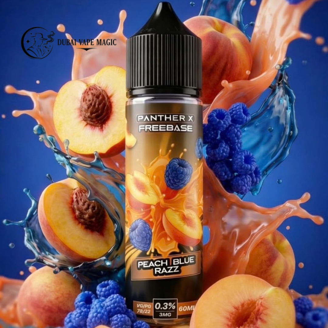 Panther X Freebase E-Liquid 60ml 12mg Peach Apricot available at Dubai Vape Magic UAE