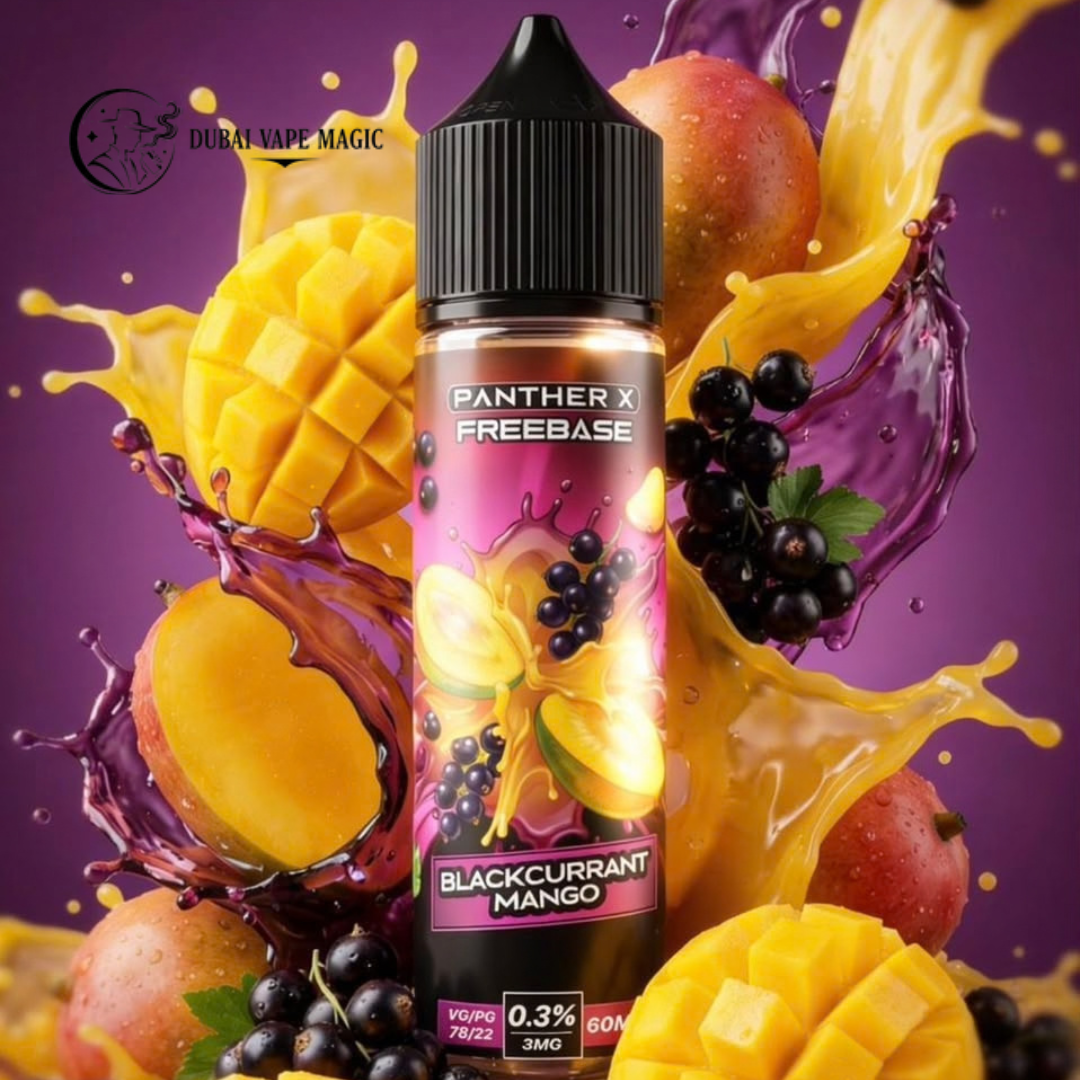 Panther X Freebase E-Liquid 60ml 12mg Peach Apricot available at Dubai Vape Magic UAE