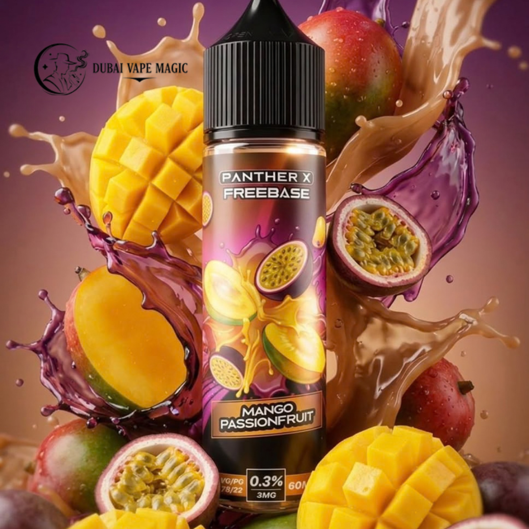 Panther X Freebase E-Liquid 60ml 12mg Peach Apricot available at Dubai Vape Magic UAE
