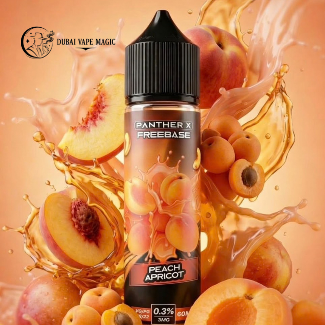 Panther X Freebase E-Liquid 60ml 12mg Peach Apricot available at Dubai Vape Magic UAE