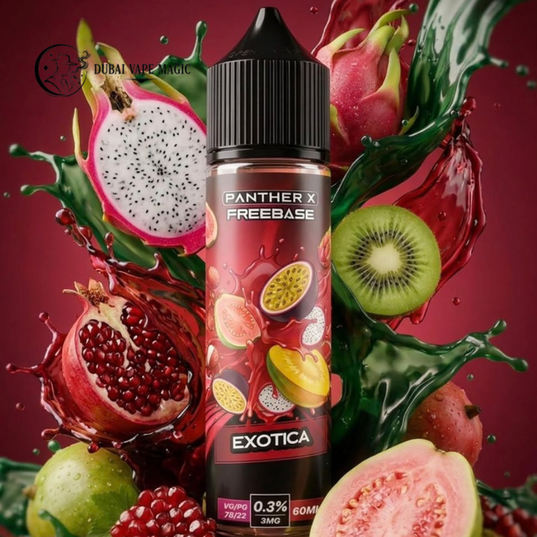 Panther X Freebase E-Liquid 60ml 12mg Peach Apricot available at Dubai Vape Magic UAE