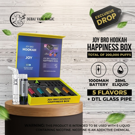 JOY BRO Hookah Happiness Box 200K Puffs 