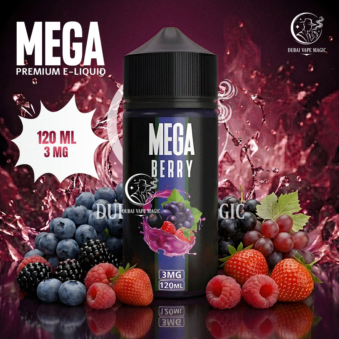 Mega Premium E-Liquid 120ml 3mg | Dubai Vape Magic