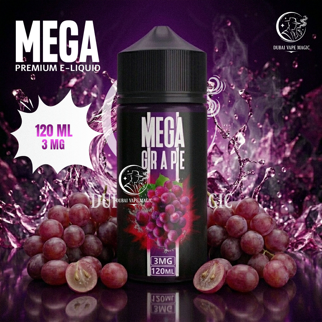 Mega Premium E-Liquid 120ml 3mg | Dubai Vape Magic