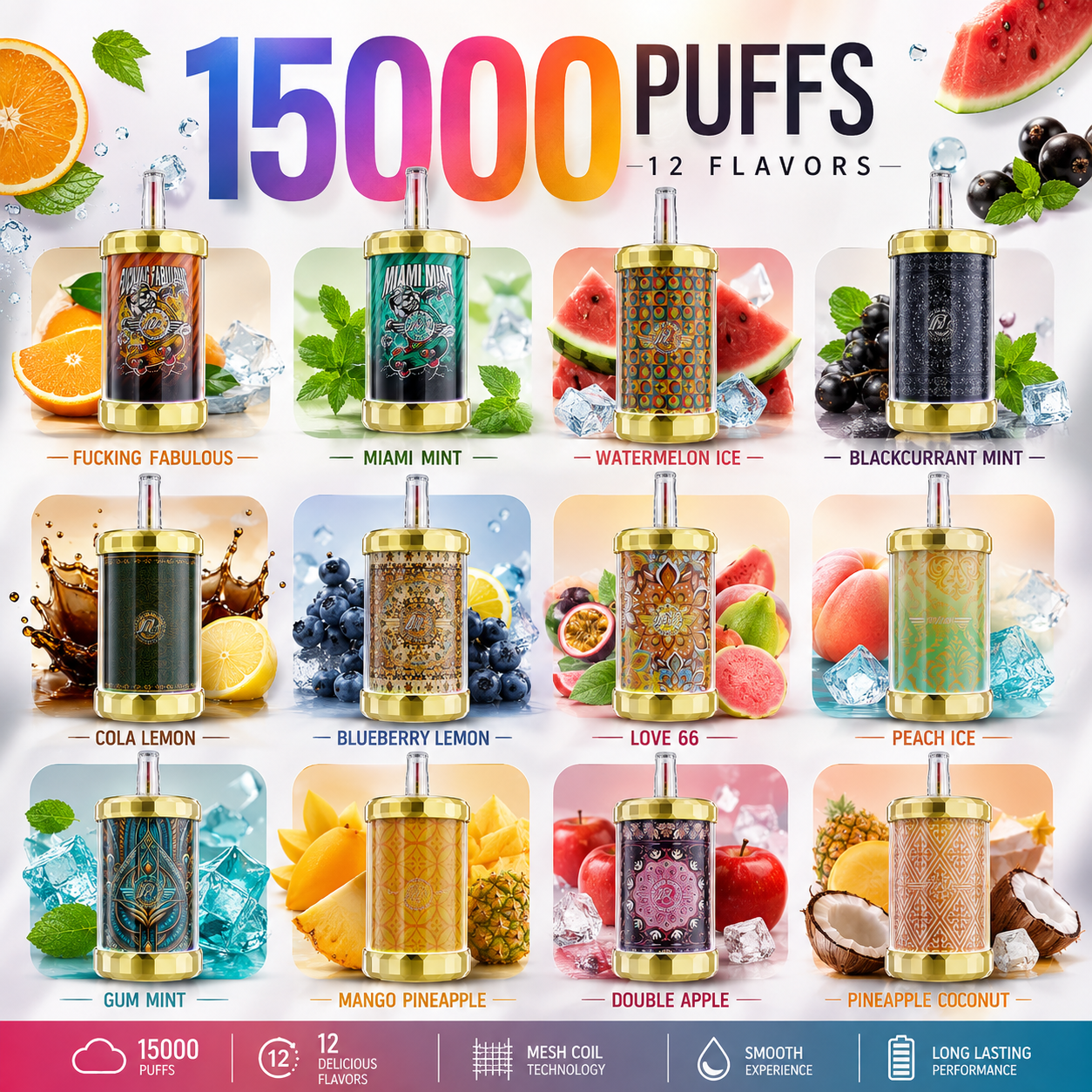 MFU Shisha X3 15000 Puffs Vape | Dubai UAE