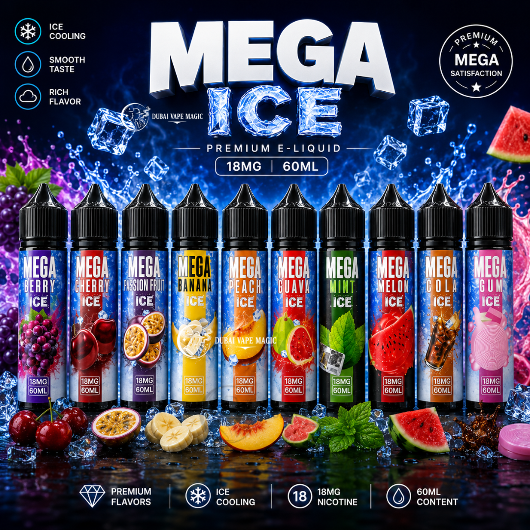MEGA Ice Premium E-Liquid 60ml (18mg) | Dubai Vape Magic