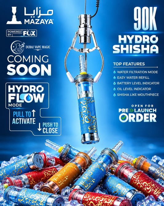 Mazaya Hydro Shisha 90K Puffs | Dubai Vape Magic UAE