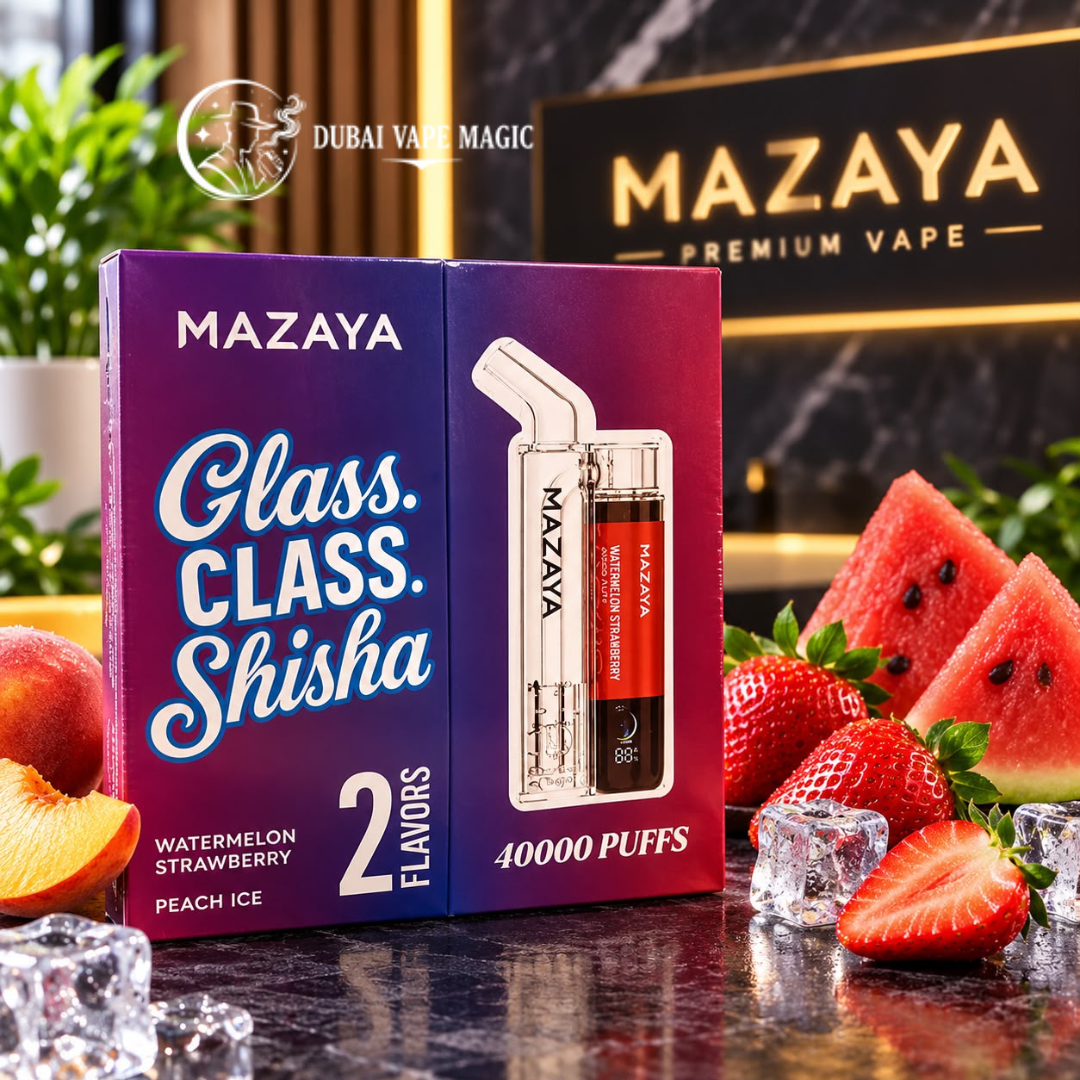 Mazaya Joy Glass Shisha 40K Puffs | Dubai Vape Magic