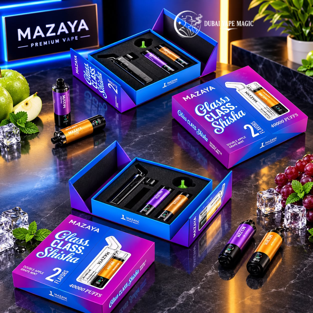 Mazaya Joy Glass Shisha 40K Puffs | Dubai Vape Magic