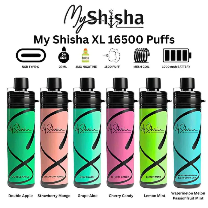 My Shisha XL 16500 Puffs Disposable Vape | Dubai Vape Magic