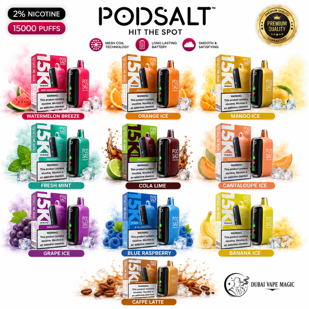 Pod Salt 15000 Puffs (15K) 20mg Disposable Vape Dubai