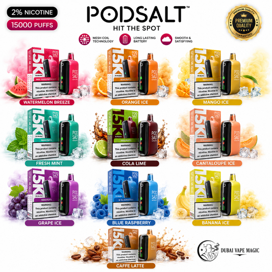 Pod Salt 15000 Puffs (15K) 20mg Disposable Vape Dubai