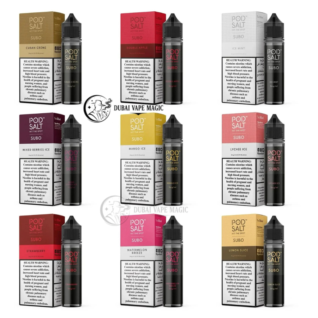 Pod Salt Subo 3mg E-Liquid (50ml) | Dubai Vape Magic