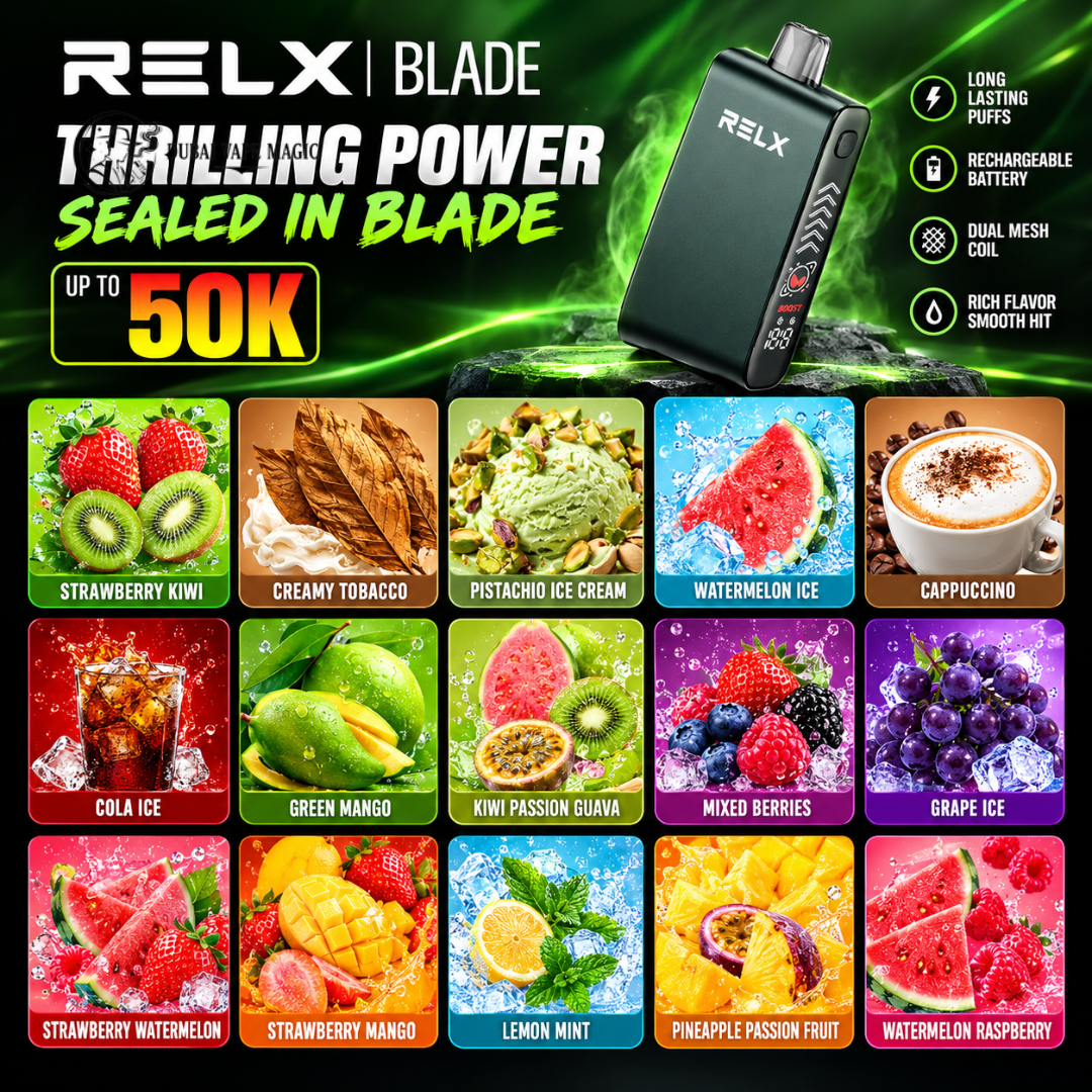 RELX Blade 50K Puffs Disposable Vape 50mg | Dubai UAE Shop