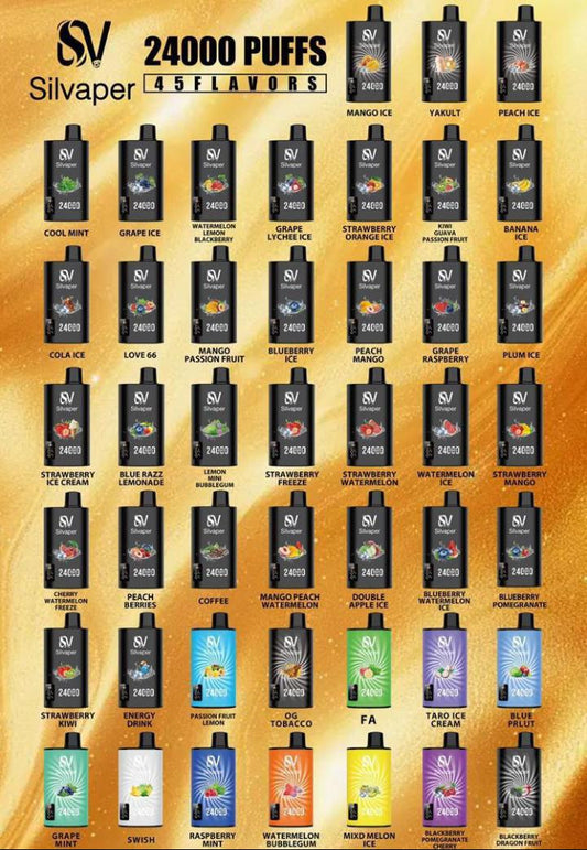 Silvaper 24000 Puffs Disposable Vape | Dubai Vape Magic