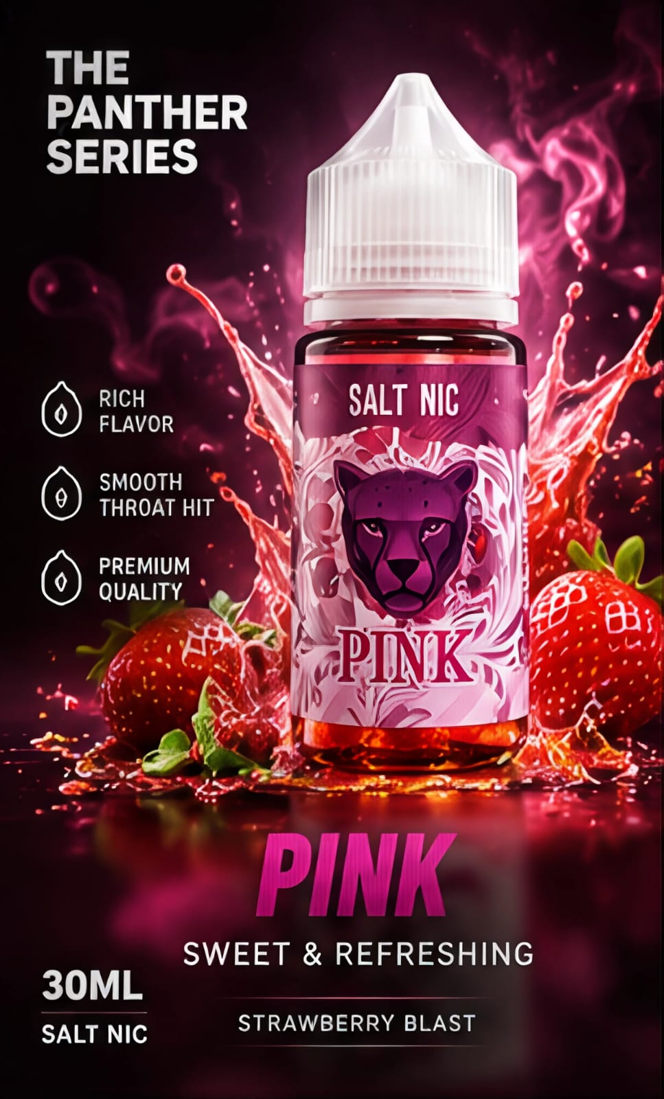 The Panther Series Salt Nic 30ml Full Collection | Dubai Vape Magic