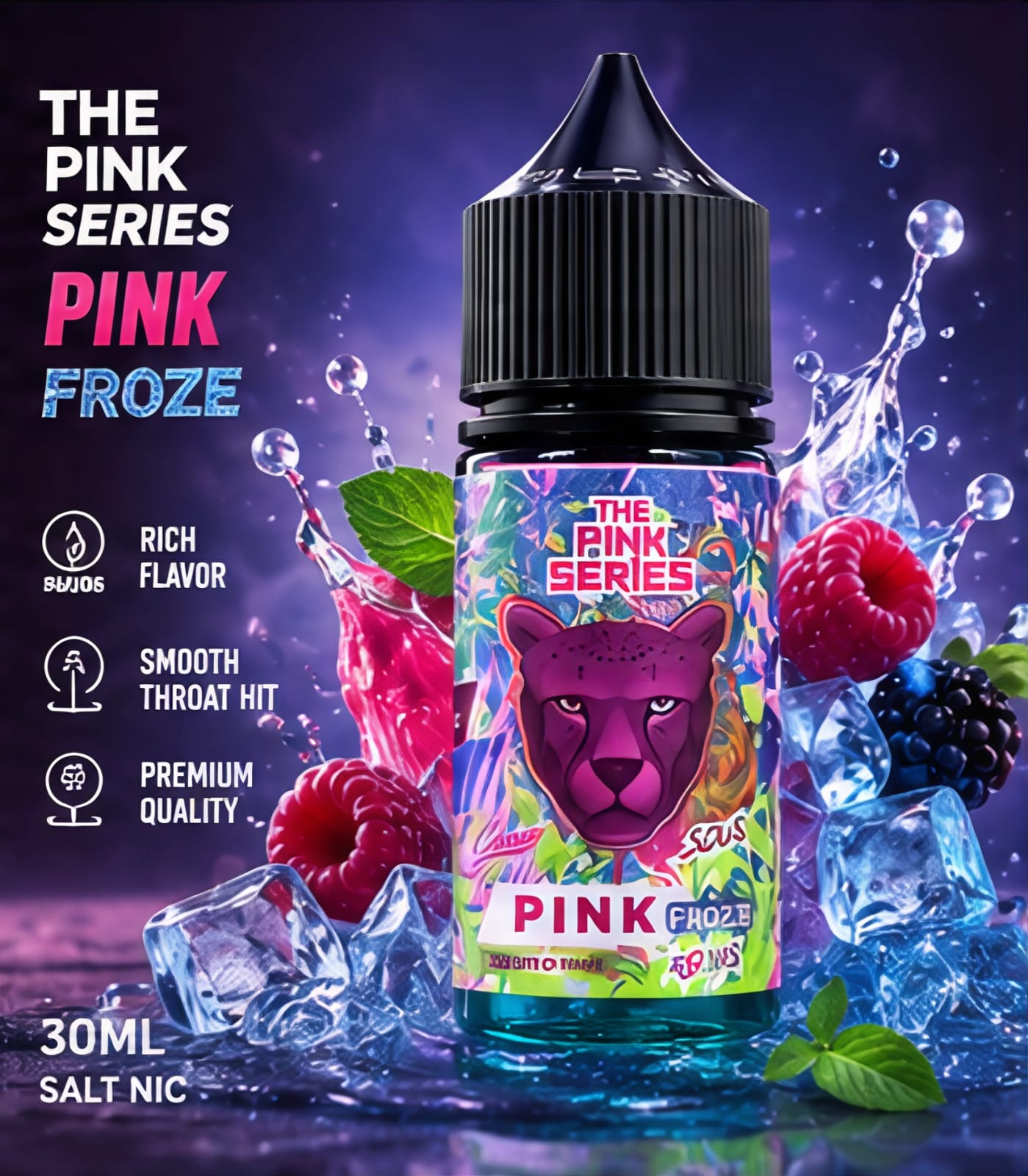 The Panther Series Salt Nic 30ml Full Collection | Dubai Vape Magic