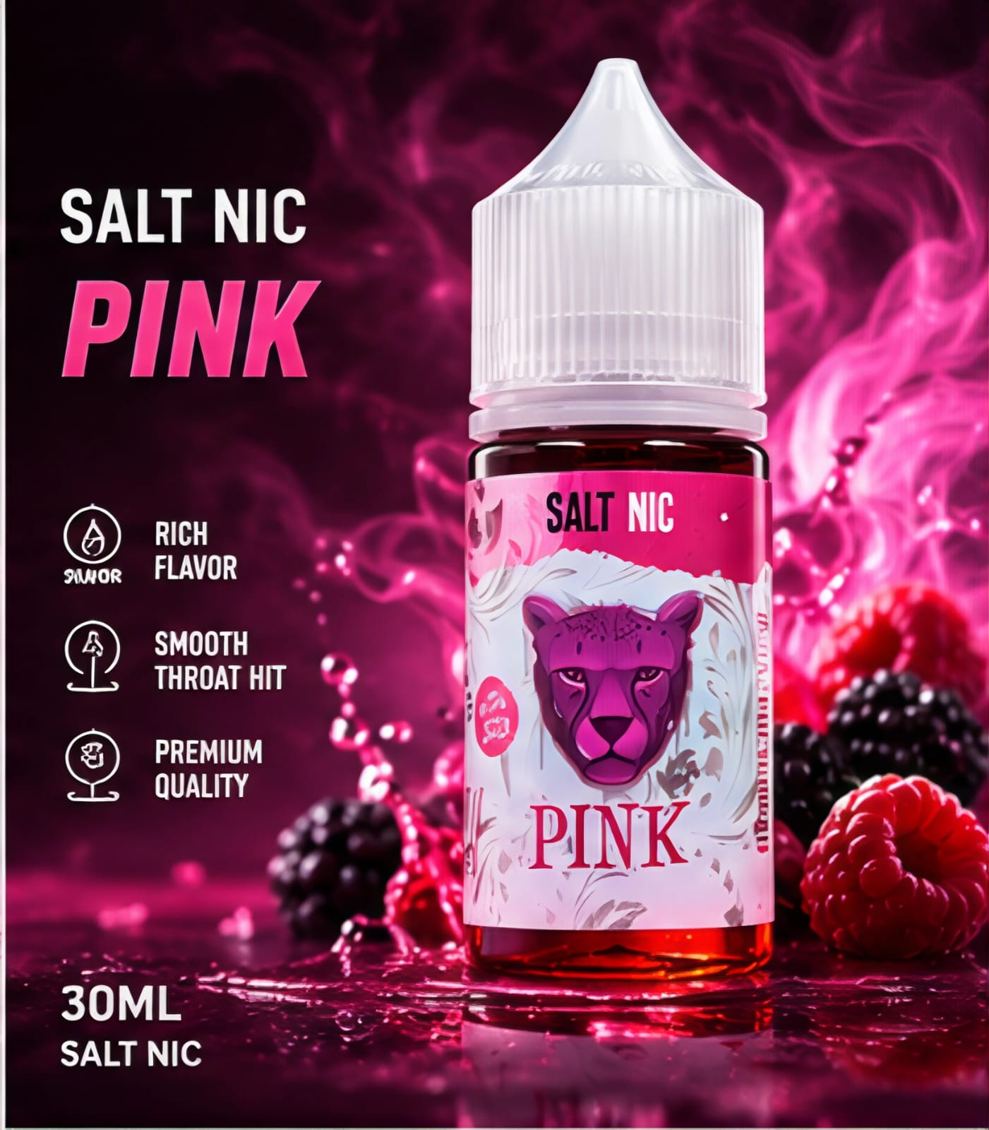 The Panther Series Salt Nic 30ml Full Collection | Dubai Vape Magic