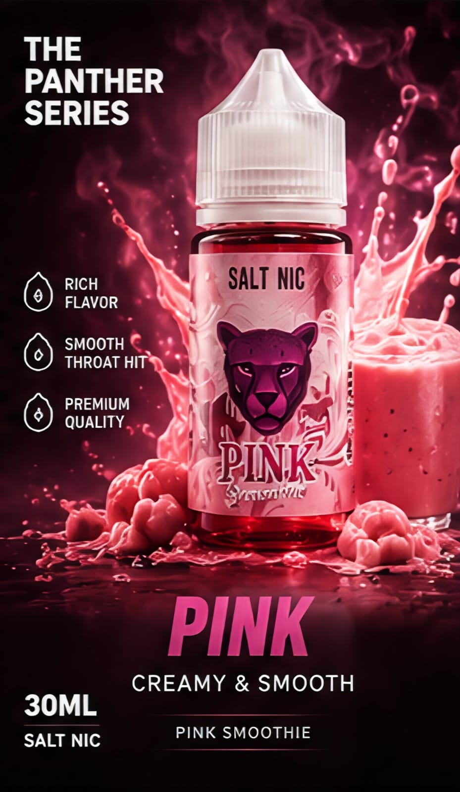 The Panther Series Salt Nic 30ml Full Collection | Dubai Vape Magic