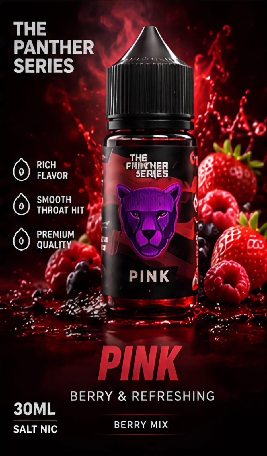 The Panther Series Salt Nic 30ml Full Collection | Dubai Vape Magic