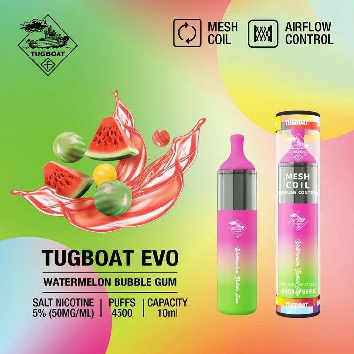 Tugboat EVO 4500 Puffs Disposable Vape UAE | Fast Dubai Delivery