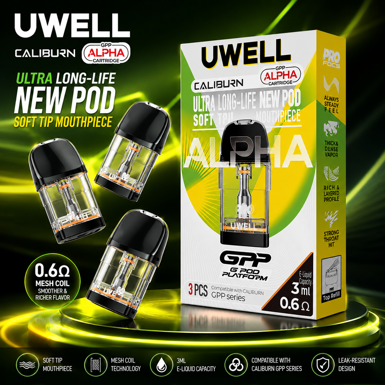 Uwell Caliburn GPP Alpha Pods