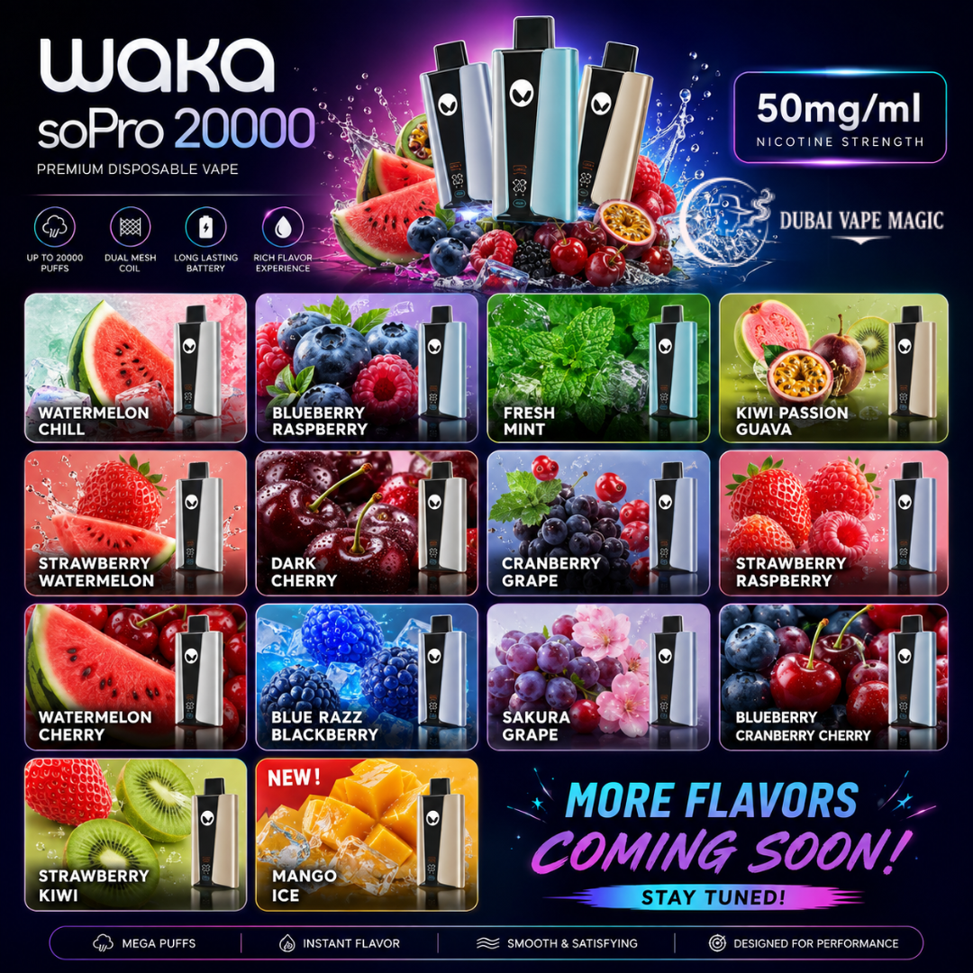 WAKA SoPro 20000 Puffs Vape | Buy Online Dubai Vape Magic