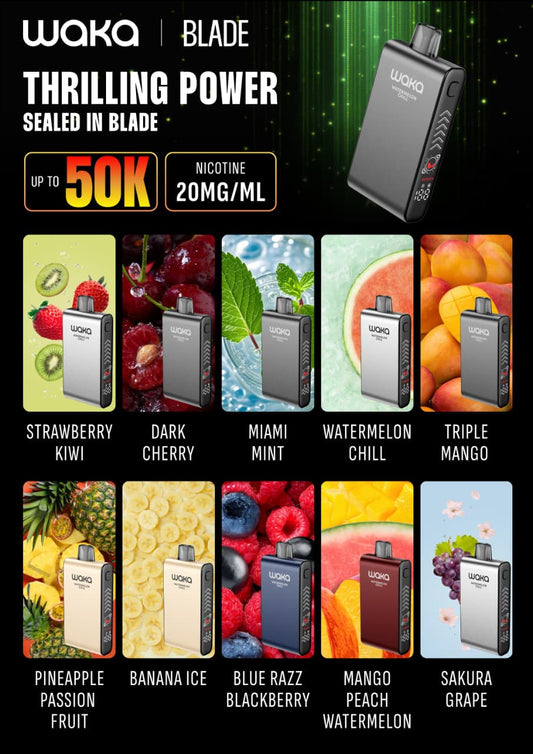 Waka Blade 50K Puffs Disposable Vape | Dubai Vape Magic