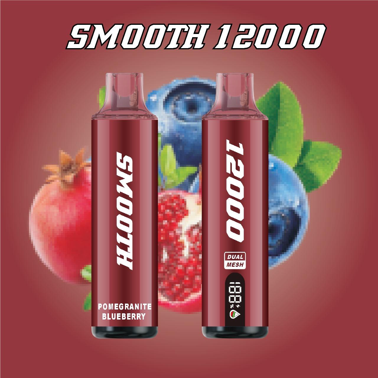 Smooth 12000 Puffs Disposable Vape - Dual Mesh & Smart Display