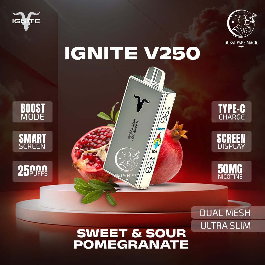 Ignite V250 25000 Puffs in UAE – Premium Disposable Vape Dubai