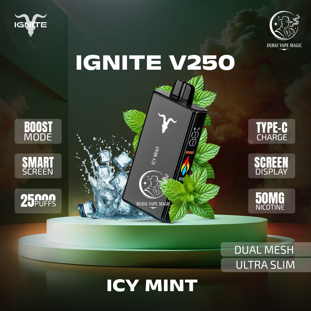 Ignite V250 25000 Puffs in UAE – Premium Disposable Vape Dubai