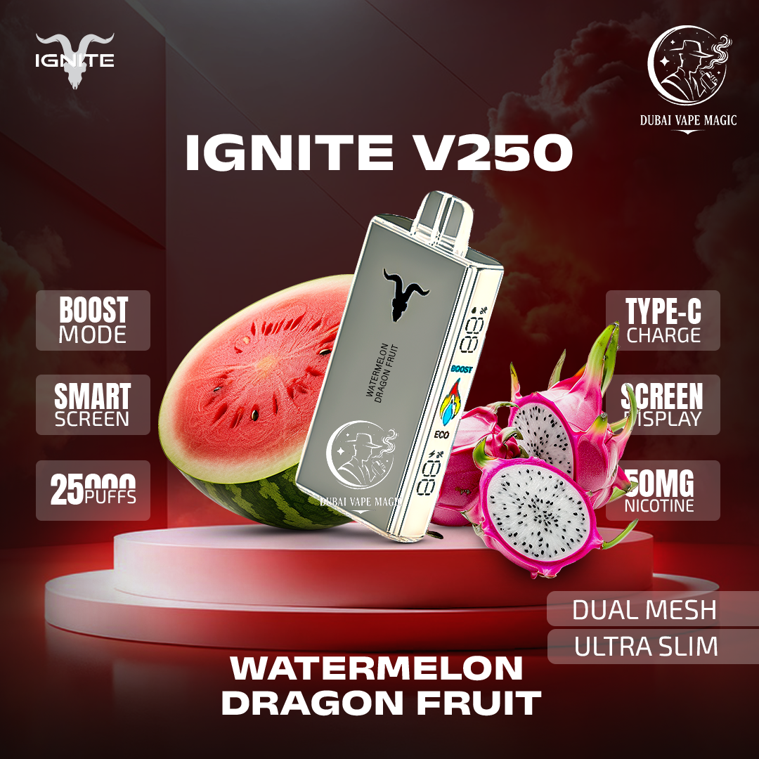 Ignite V250 25000 Puffs in UAE – Premium Disposable Vape Dubai