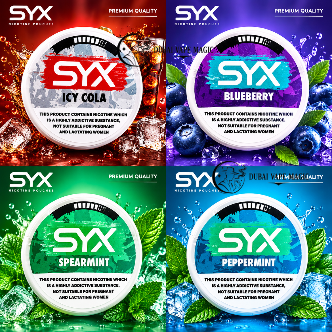 SYX Premium Nicotine Pouches UAE | Buy Dubai Vape Magic