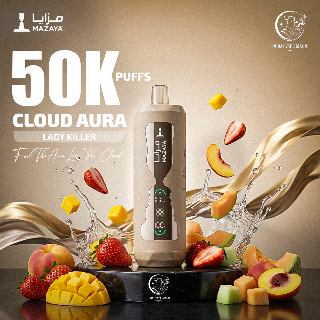 Mazaya Cloud Aura 50000 Puffs Disposable | Dubai Vape Magic
