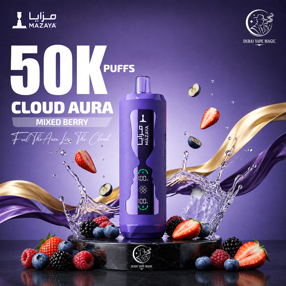 Mazaya Cloud Aura 50000 Puffs Disposable | Dubai Vape Magic