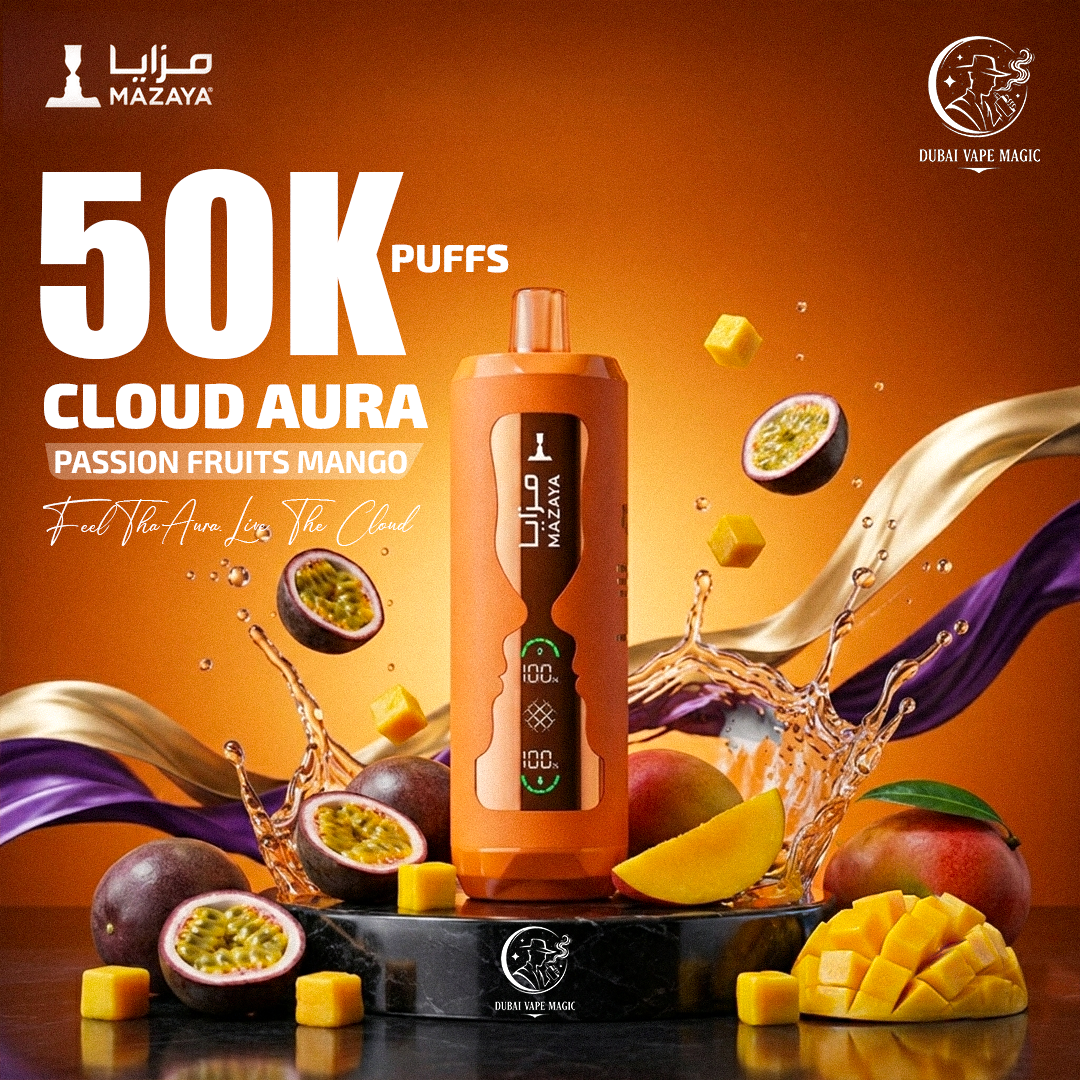 Mazaya Cloud Aura 50000 Puffs Disposable | Dubai Vape Magic