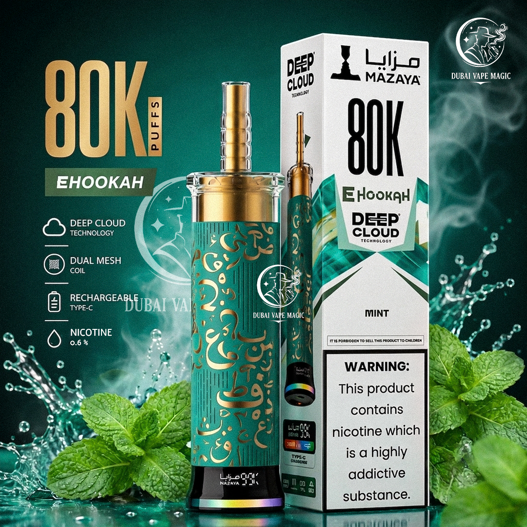 Mazaya Deep Cloud 80K Puffs E-Hookah UAE