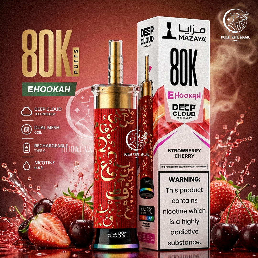 Mazaya Deep Cloud 80K Puffs E-Hookah UAE