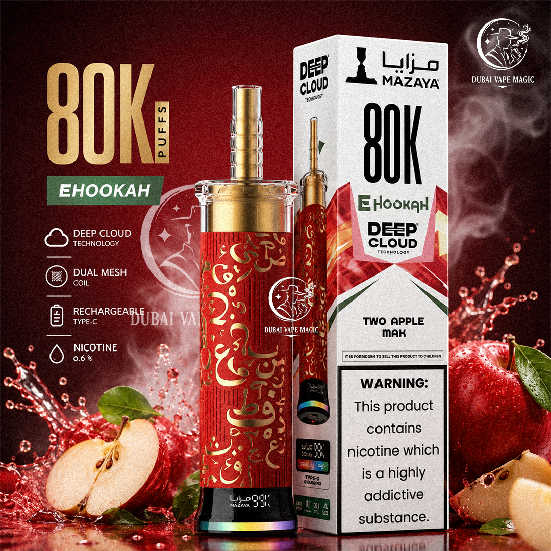 Mazaya Deep Cloud 80K Puffs E-Hookah UAE
