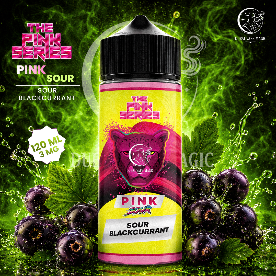 The Pink Series – Pink Sour Blackcurrant E-Liquid (120ml, 3mg) – Dubai & UAE